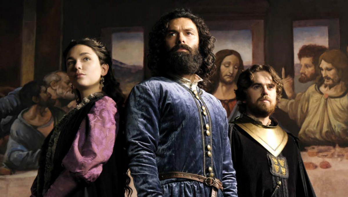 Póster oficial de la serie donde se muestra a los tres protagonistas Póster oficial de la serie donde se muestra a los tres protagonistas