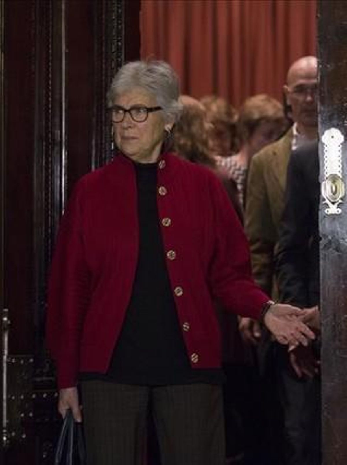 Muriel Casals, en el Parlament. Muriel Casals, en el Parlament.