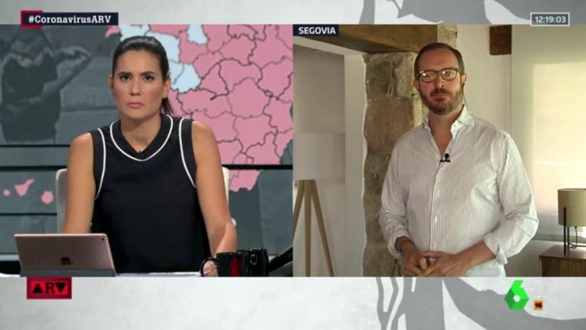 María Llapart y Javier Maroto en ’Al rojo vivo’. María Llapart y Javier Maroto en ’Al rojo vivo’.