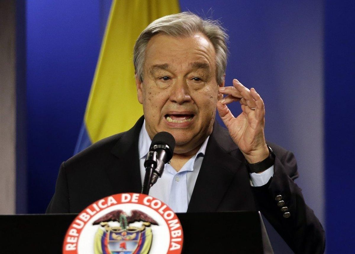 El secretario general de la ONU, António Guterres. El secretario general de la ONU, António Guterres.