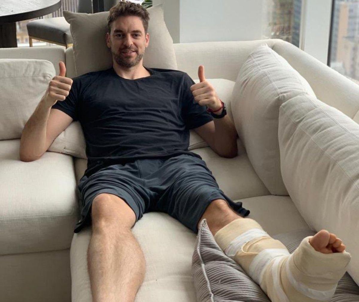 Pau Gasol, en una imagen distribuida por el propio jugador. Pau Gasol, en una imagen distribuida por el propio jugador.