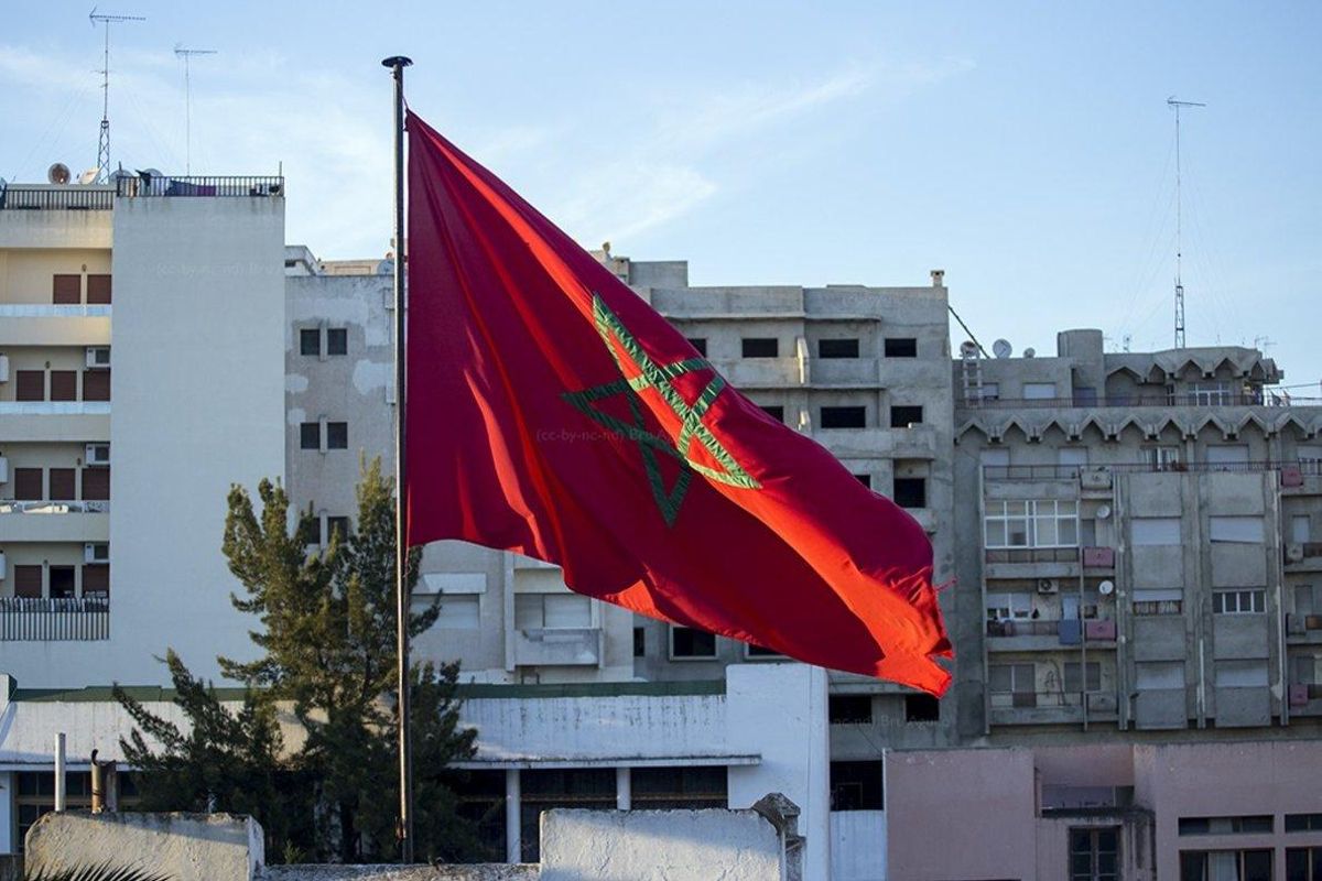 Imagen de la bandera de Marruecos. Imagen de la bandera de Marruecos.