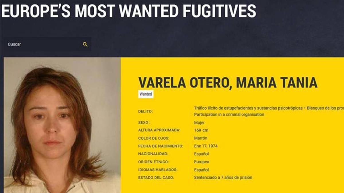 Tania Varela, la última fugitiva del narcotráfico gallego. Tania Varela, la última fugitiva del narcotráfico gallego.