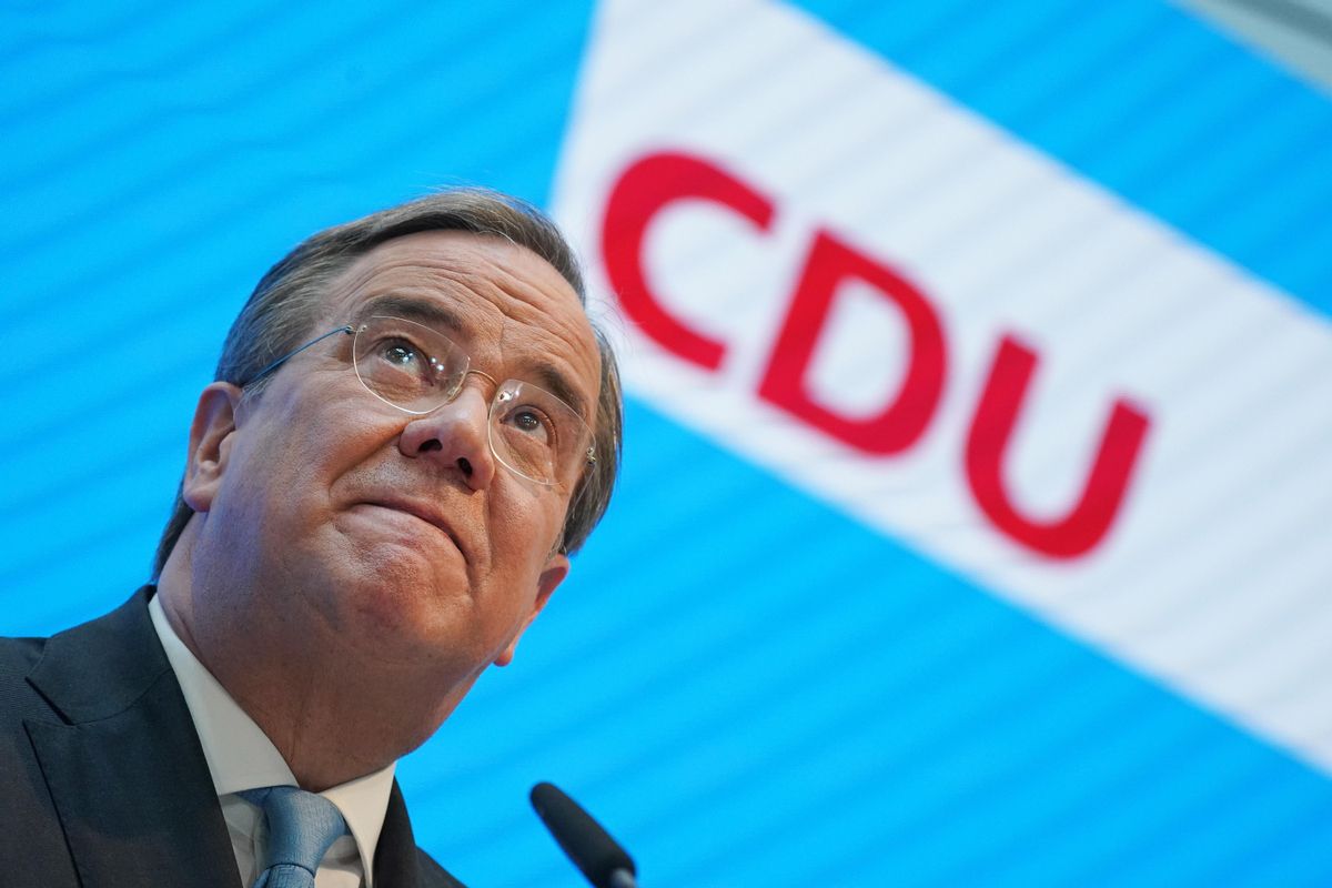 Armin Laschet, tras ser confirmado como candidato a ser canciller de Alemania por los conservadores. Armin Laschet, tras ser confirmado como candidato a ser canciller de Alemania por los conservadores.