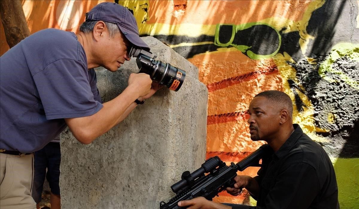 Ang Lee y Will Smith, en el escenario de rodaje de ’Gemini man’. Ang Lee y Will Smith, en el escenario de rodaje de ’Gemini man’.