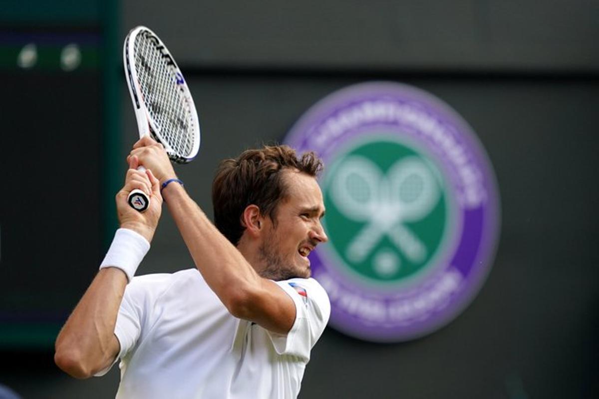 Medvedev, el año pasado en Wimbledon.