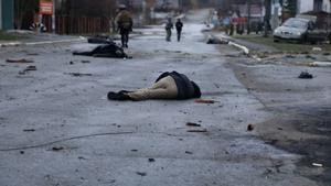 Les imatges de la matança de Butxa: Zelenski demana la fi dels «crims de guerra» russos