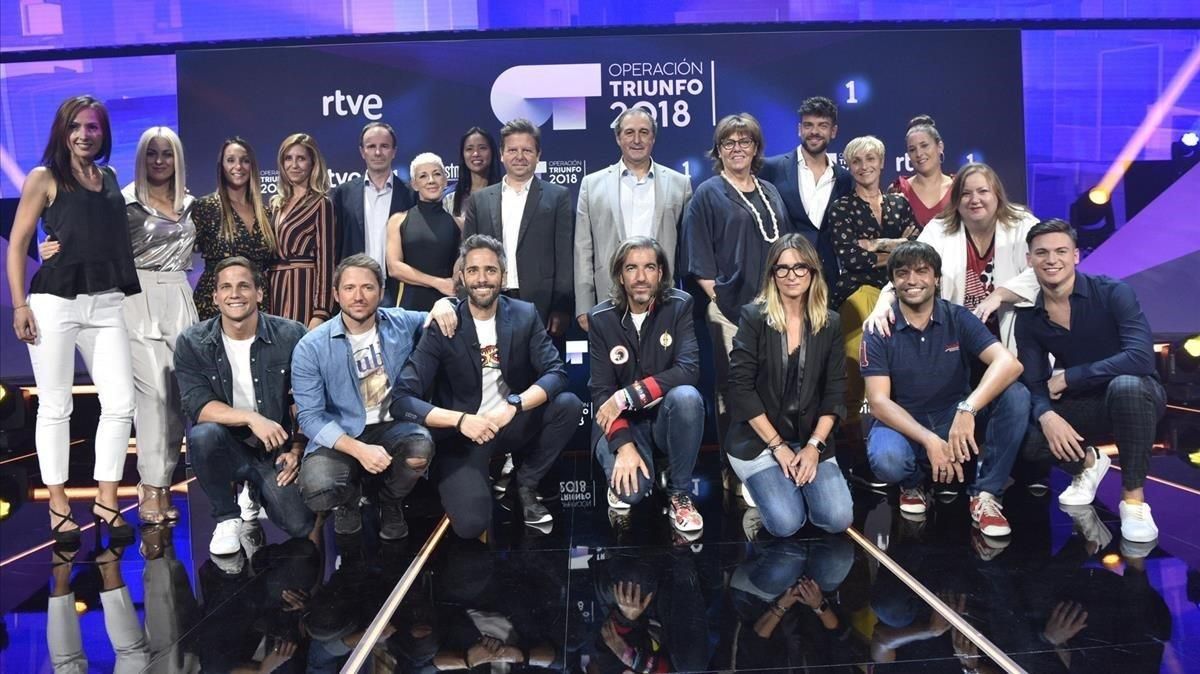 Equipo de ’Operación Triunfo’, uno de los programas de TVE con quejas por su día de emisión. Equipo de ’Operación Triunfo’, uno de los programas de TVE con quejas por su día de emisión.
