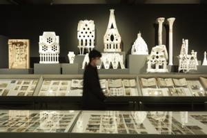 Maquetas del desaparecido taller de Gaudí en la Sagrada Família.