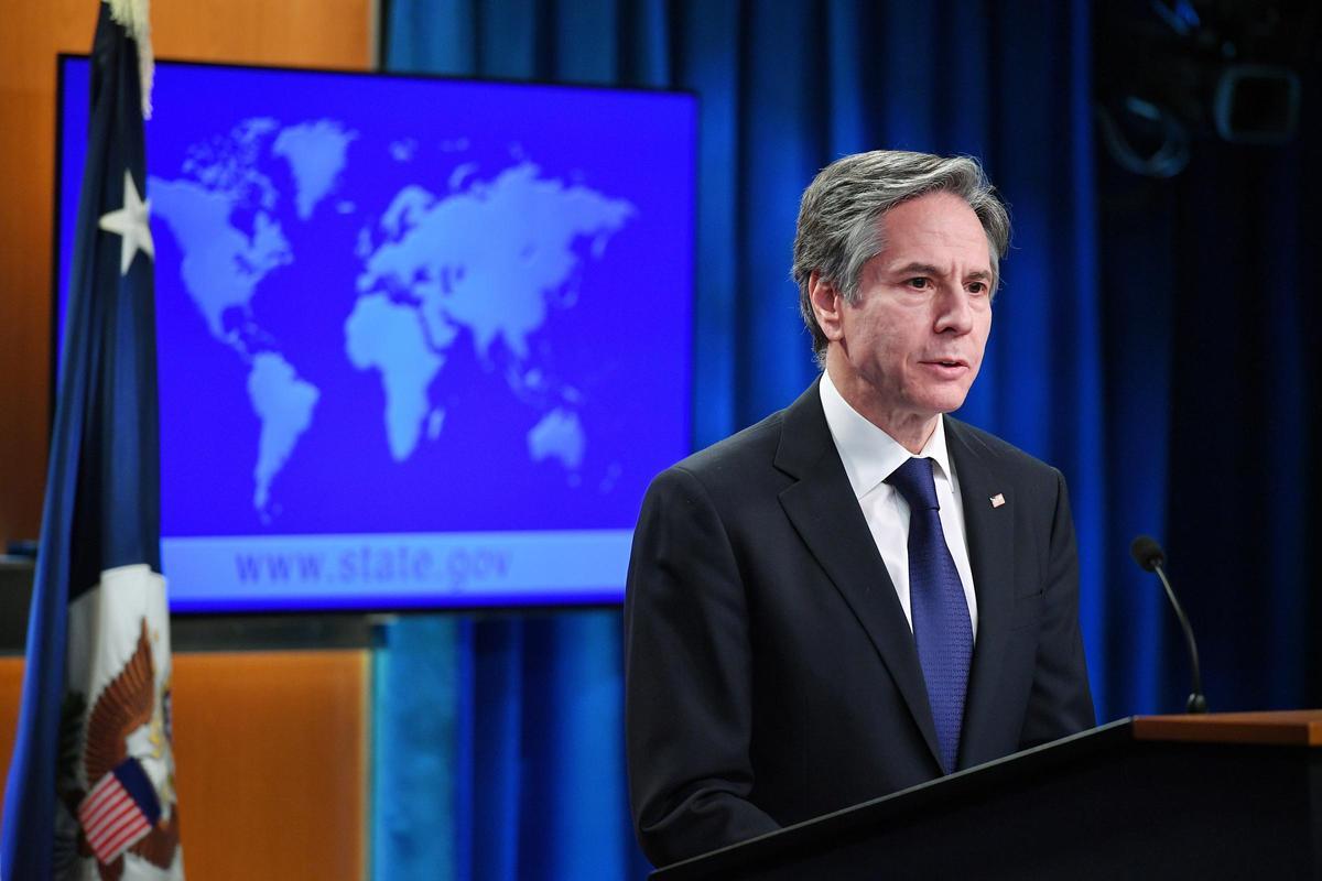 El secretario de Estado de EEUU, Antony Blinken, presenta el informe sobre los derechos humanos en el mundo. El secretario de Estado de EEUU, Antony Blinken, presenta el informe sobre los derechos humanos en el mundo.