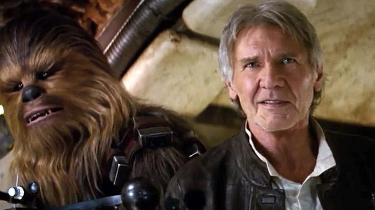 Harrison Ford y Chewbacca, en una escena de ’Star Wars. El despertar de la fuerza’.