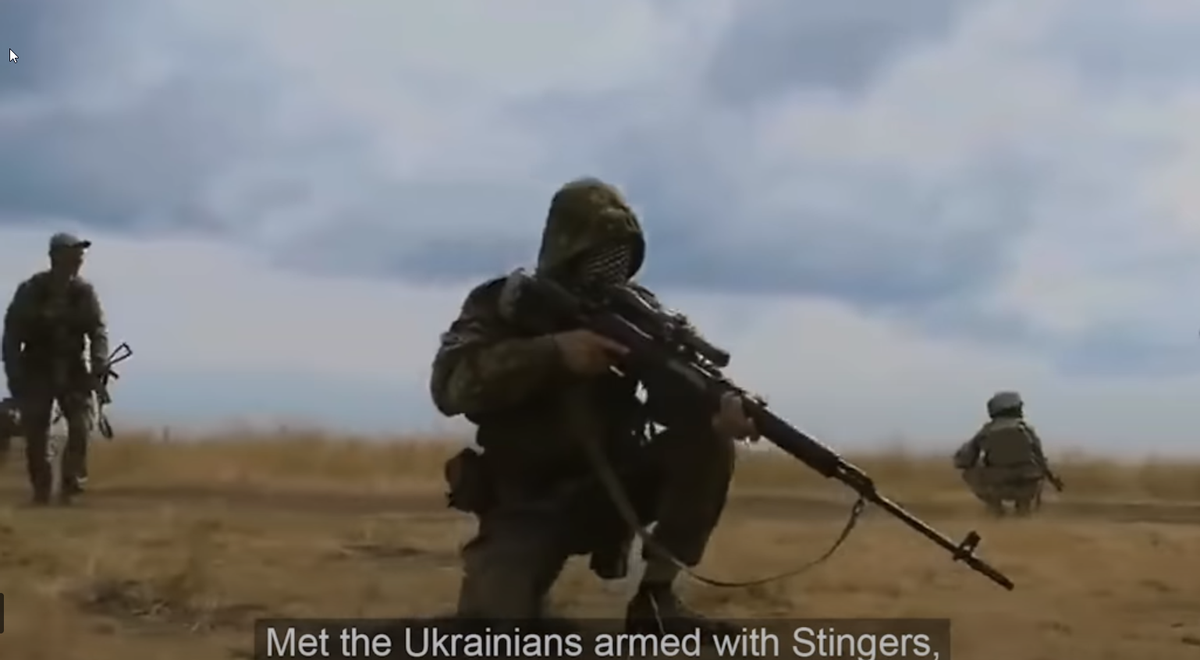 Fotograma del vídeo promocional de la Legión Extranjera de Ucrania Marzo 2022.