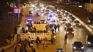 Manifestación en Ciutat Meridiana contra los desahucios i la pobreza cronificada