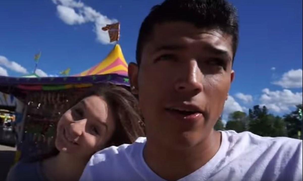 La ’youtuber’ con su malograda pareja, antes del dramático desenlace de su vídeo. La ’youtuber’ con su malograda pareja, antes del dramático desenlace de su vídeo.