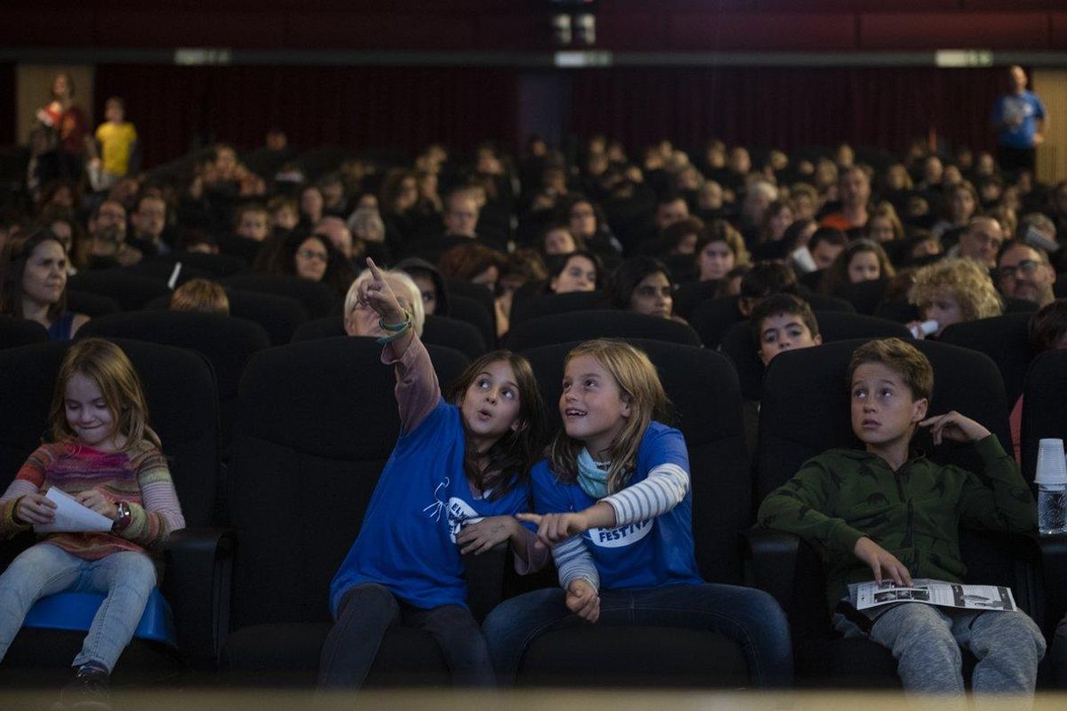 Los niños son los protagonistas de este festival de cine. Los niños son los protagonistas de este festival de cine.