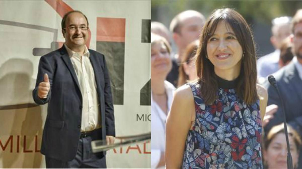 Miquel Iceta, primer secretario del PSC, y Núria Parlon, alcaldesa de Santa Coloma de Gramenet. Miquel Iceta, primer secretario del PSC, y Núria Parlon, alcaldesa de Santa Coloma de Gramenet.