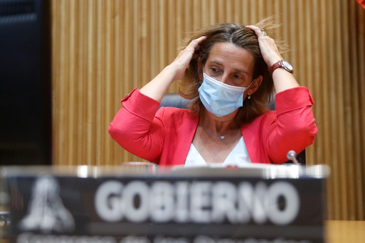 La vicepresidenta tercera y ministra para la Transición Ecológica y el Reto Demográfico, Teresa Ribera, el pasado 30 de agosto de 2021 durante su comparecencia en comisión en el Congreso. La vicepresidenta tercera y ministra para la Transición Ecológica y el Reto Demográfico, Teresa Ribera, el pasado 30 de agosto de 2021 durante su comparecencia en comisión en el Congreso.