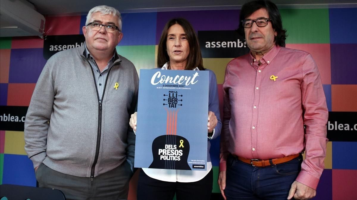 La ANC espera llenar las 60.000 localidades del estadio Lluís Companys en un concierto para recaudar fondos para la libertad de los presos políticos. La ANC espera llenar las 60.000 localidades del estadio Lluís Companys en un concierto para recaudar fondos para la libertad de los presos políticos.
