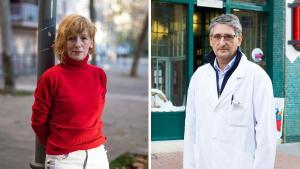 La acupuntora María José Domínguez (derecha) y el farmacéutico Jordi Del Cacho (derecha).