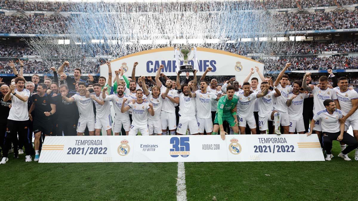 Resultado y resumen Madrid- Espanyol Benzema sella la 35ª liga blanca