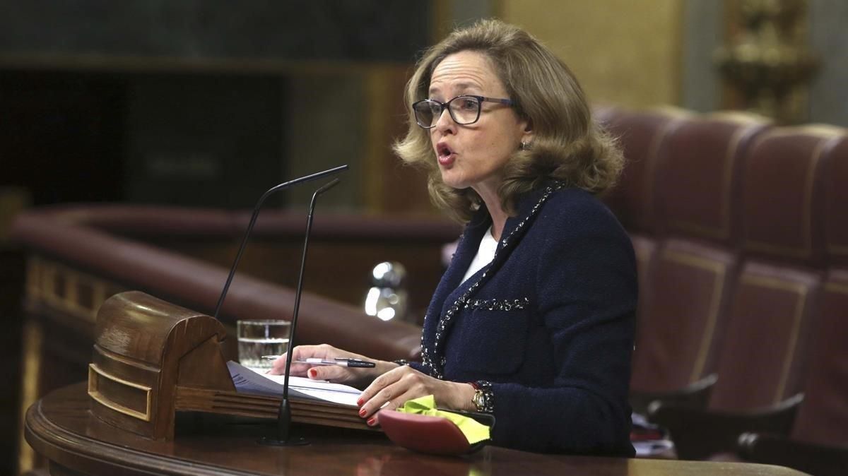 La ministra de Economía, Nadia Calviño. La ministra de Economía, Nadia Calviño.