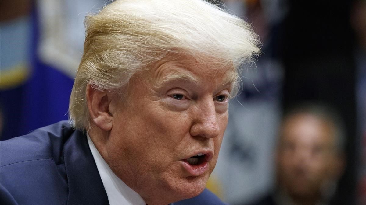 Donald Trump, durante una reunión en la Casa Blanca, el 31 de octubre. Donald Trump, durante una reunión en la Casa Blanca, el 31 de octubre.