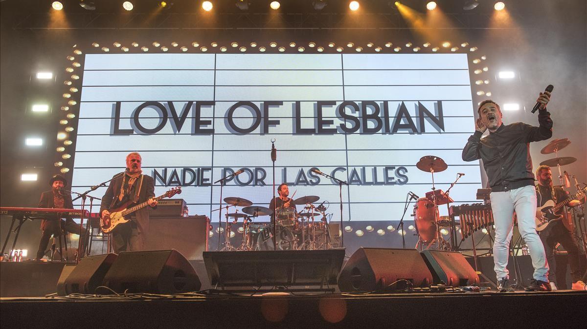 Concierto multitudinario de Love of Lesbian en el Palau Sant Jordi, el 27 de marzo. Concierto multitudinario de Love of Lesbian en el Palau Sant Jordi, el 27 de marzo.