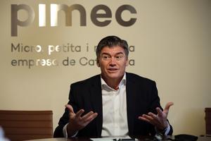 Antoni Cañete, presidente de la Plataforma contra la Morosidad y de la patronal catalana Pimec.