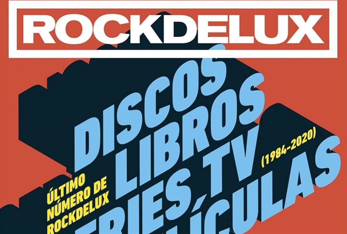 Fragmento de la portada del último número en papel de ’Rockdelux’. Fragmento de la portada del último número en papel de ’Rockdelux’.