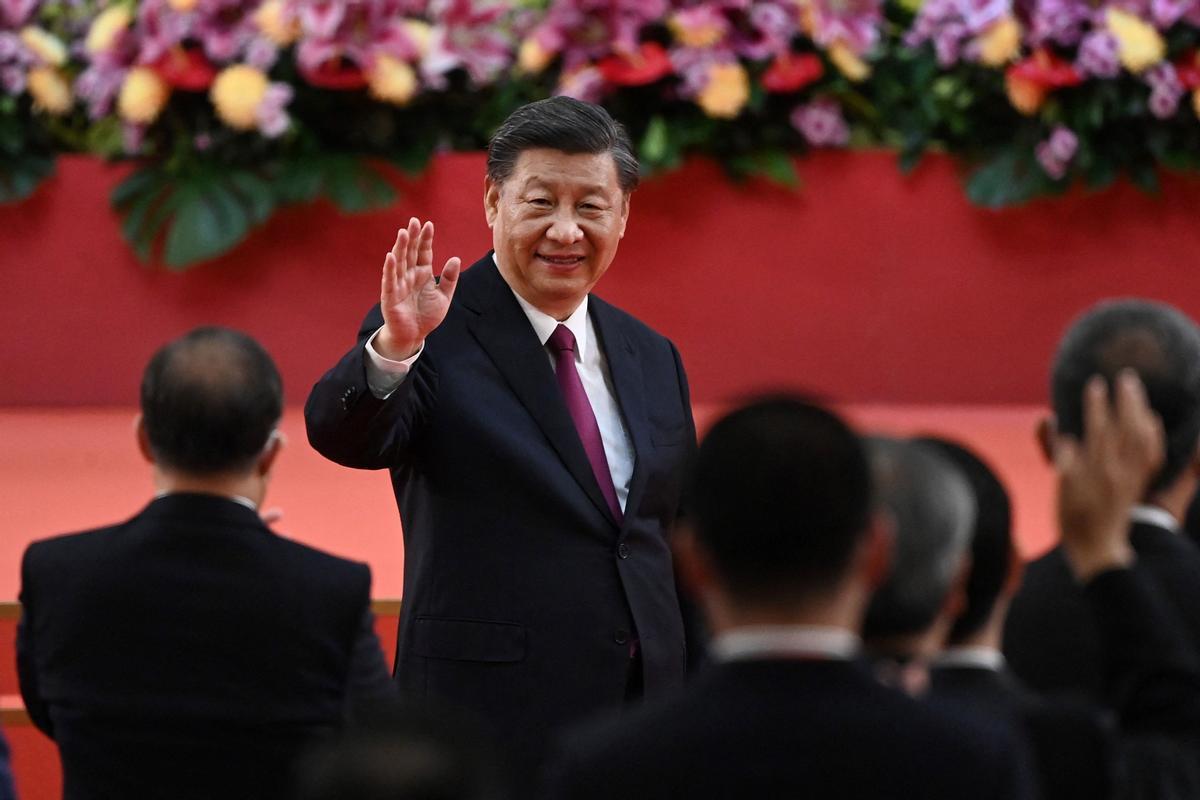 El presidente chino, Xi Jinping, durante su visita a Hong Kong el pasado 1 de julio.