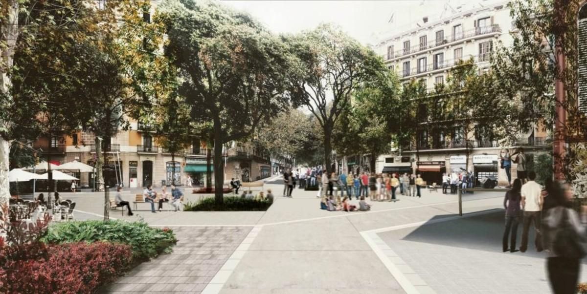 La nueva plaza que se generará en Tamarit-Borrell. La nueva plaza que se generará en Tamarit-Borrell.