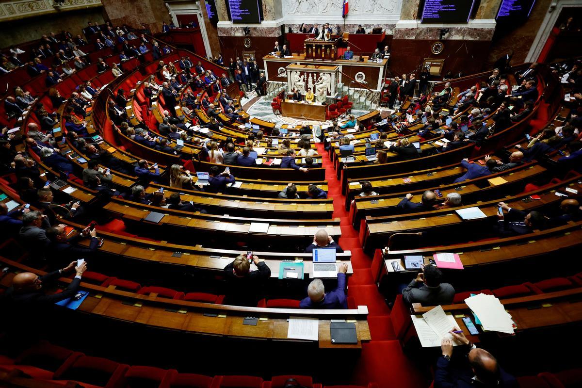 El pleno de la Asamblea Nacional francesa.