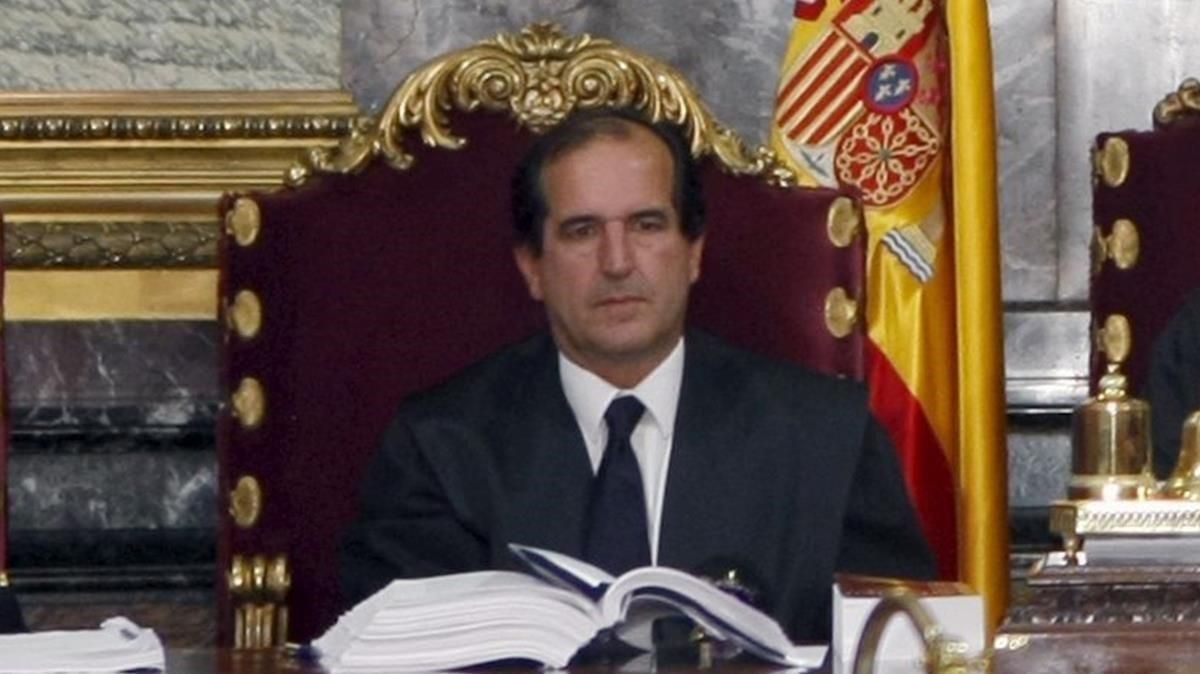 El magistrado Andrés Martínez Arrieta, en el Tribunal Supremo. El magistrado Andrés Martínez Arrieta, en el Tribunal Supremo.