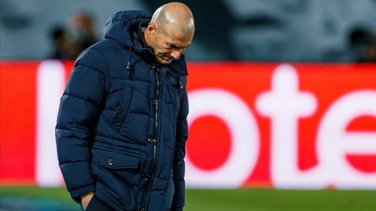 Zidane, ayer en Valdebebas. Zidane, ayer en Valdebebas.