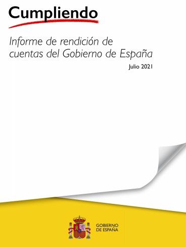 Informe ’Cumpliendo’ de rendición de cuentas del Gobierno de España (a 29 de julio de 2021)