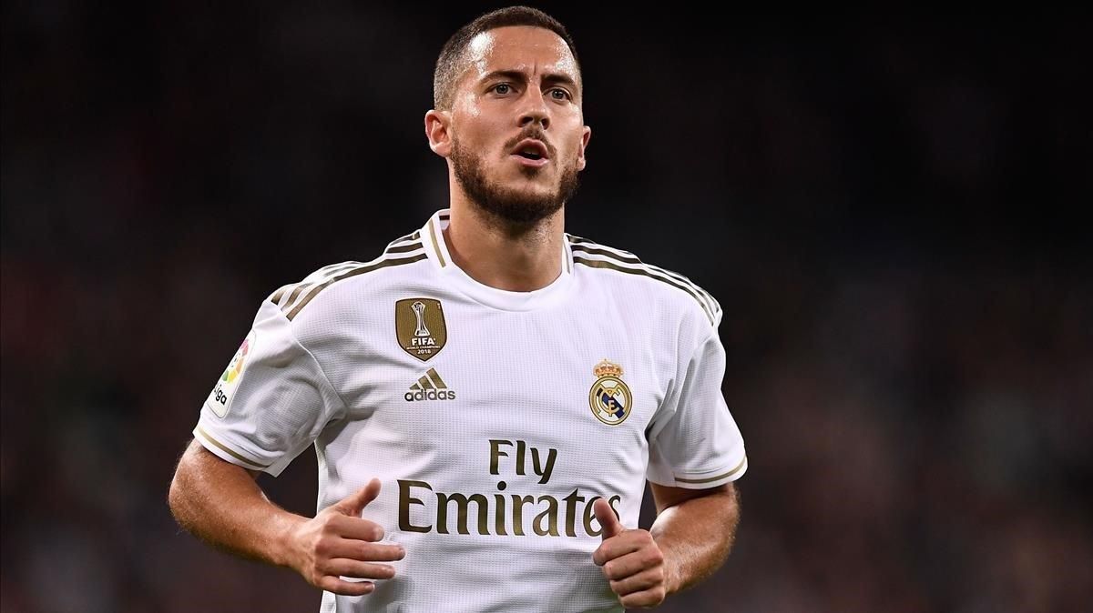 Eden Hazard en un partido en el Santiago Bernabéu Eden Hazard en un partido en el Santiago Bernabéu