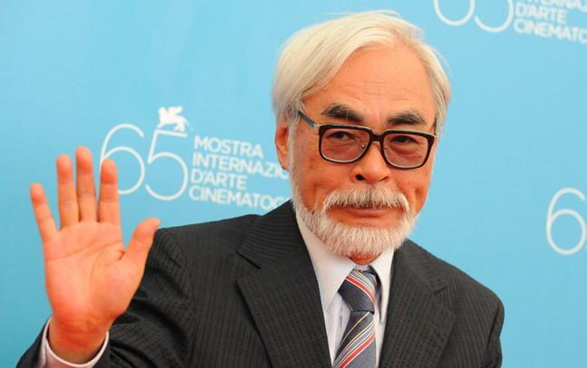 Hayao Miyazaki, en la edición del festival de Venecia del 2008. Hayao Miyazaki, en la edición del festival de Venecia del 2008.