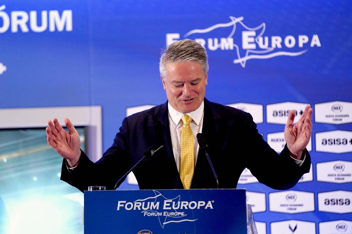 El secretario general de la OCDE, Mathias Cormann, en Madrid, en marzo de 2022. El secretario general de la OCDE, Mathias Cormann, en Madrid, en marzo de 2022.
