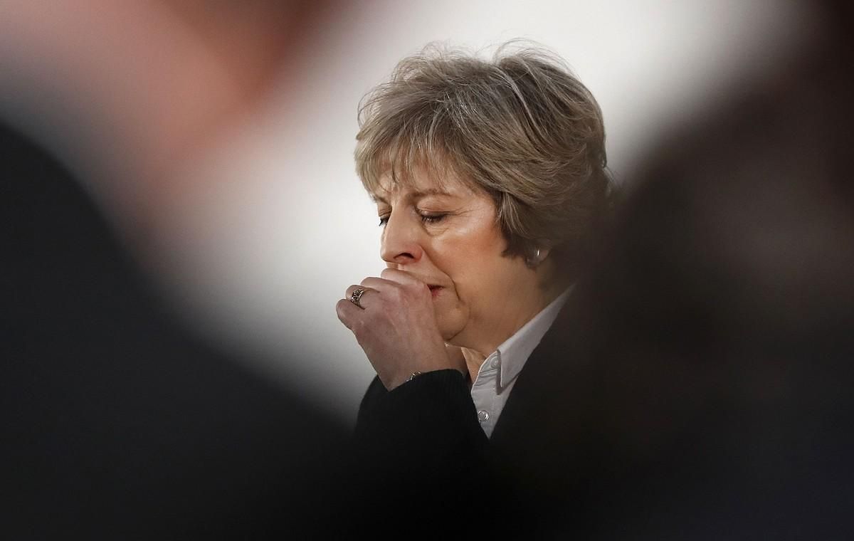 Theresa May durante su conferencia en Lancaster House. Theresa May durante su conferencia en Lancaster House.