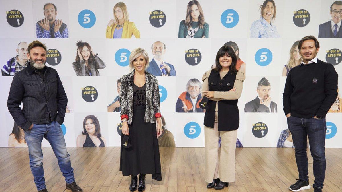 Fernando Tejero, Eva Isanta y Laura y Alberto Caballero en la rueda de prensa de la 12ª temporada de ’La que se avecina’.