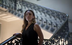 La investigadora y experta en migración Lorena Gazzotti, durante su visita a Barcelona.