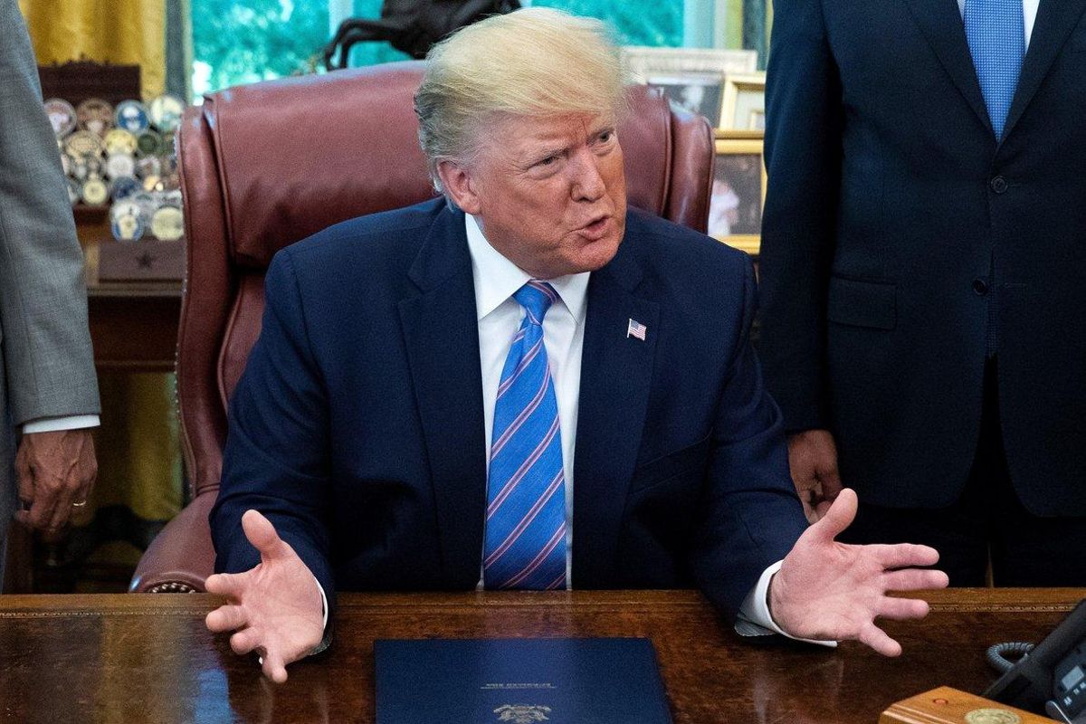 El presidente de los Estados Unidos, Donald Trump, en la Oficina Oval en la Casa Blanca. EFE El presidente de los Estados Unidos, Donald Trump, en la Oficina Oval en la Casa Blanca. EFE