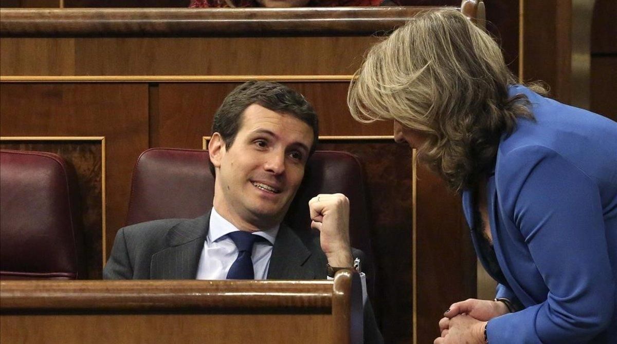 Pablo Casado, el pasado día 13, en el Congreso. Pablo Casado, el pasado día 13, en el Congreso.