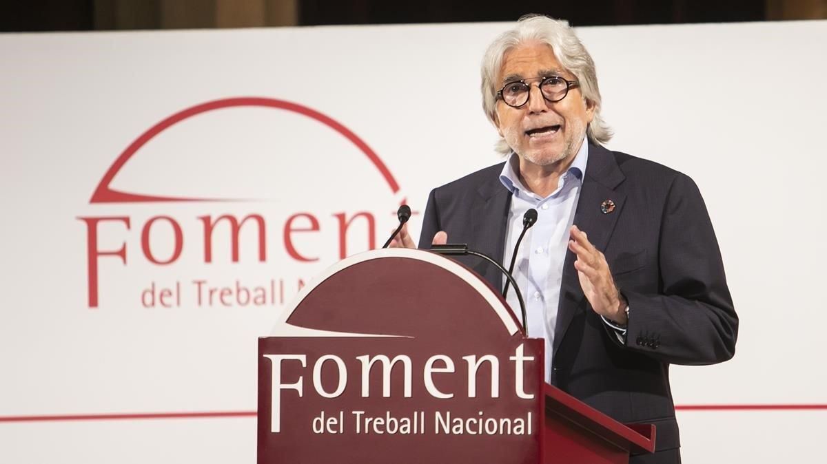 El presidente de Foment, Josep Sánchez Llibre. El presidente de Foment, Josep Sánchez Llibre.