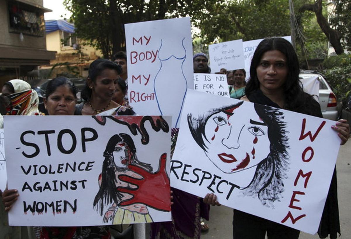 Protesta contra las violaciones en la India, en Bombay el pasado diciembre. Protesta contra las violaciones en la India, en Bombay el pasado diciembre.