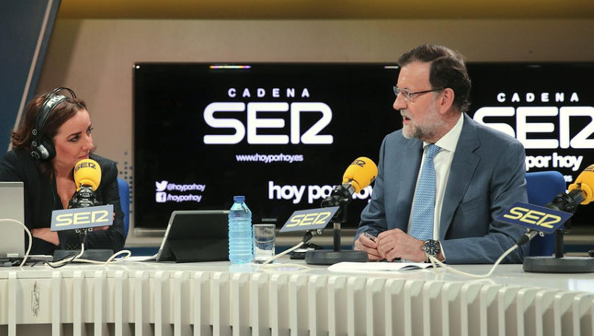  Mariano Rajoy, entrevistado por Pepa Bueno en la SER, este miércoles.