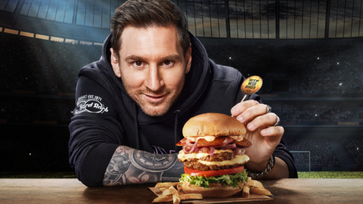 Messi y su ’burger’.