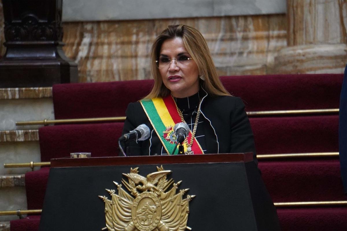 Jeanine Áñez, presidente interina de Bolivia.