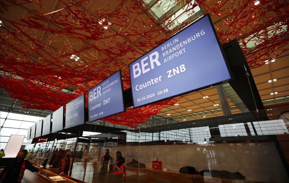 Imagen del nuevo aeropuerto Willy Brandt de Berlín. Imagen del nuevo aeropuerto Willy Brandt de Berlín.