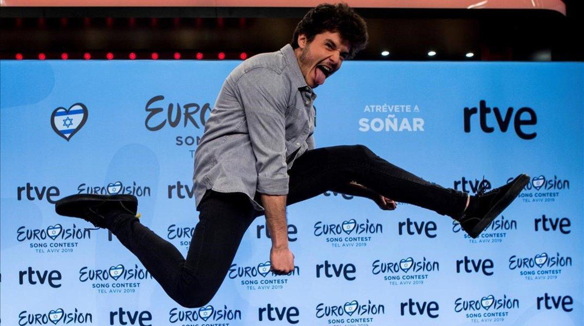 El cantante Miki Núñez, representante de RTVE en Eurovisión 2019.